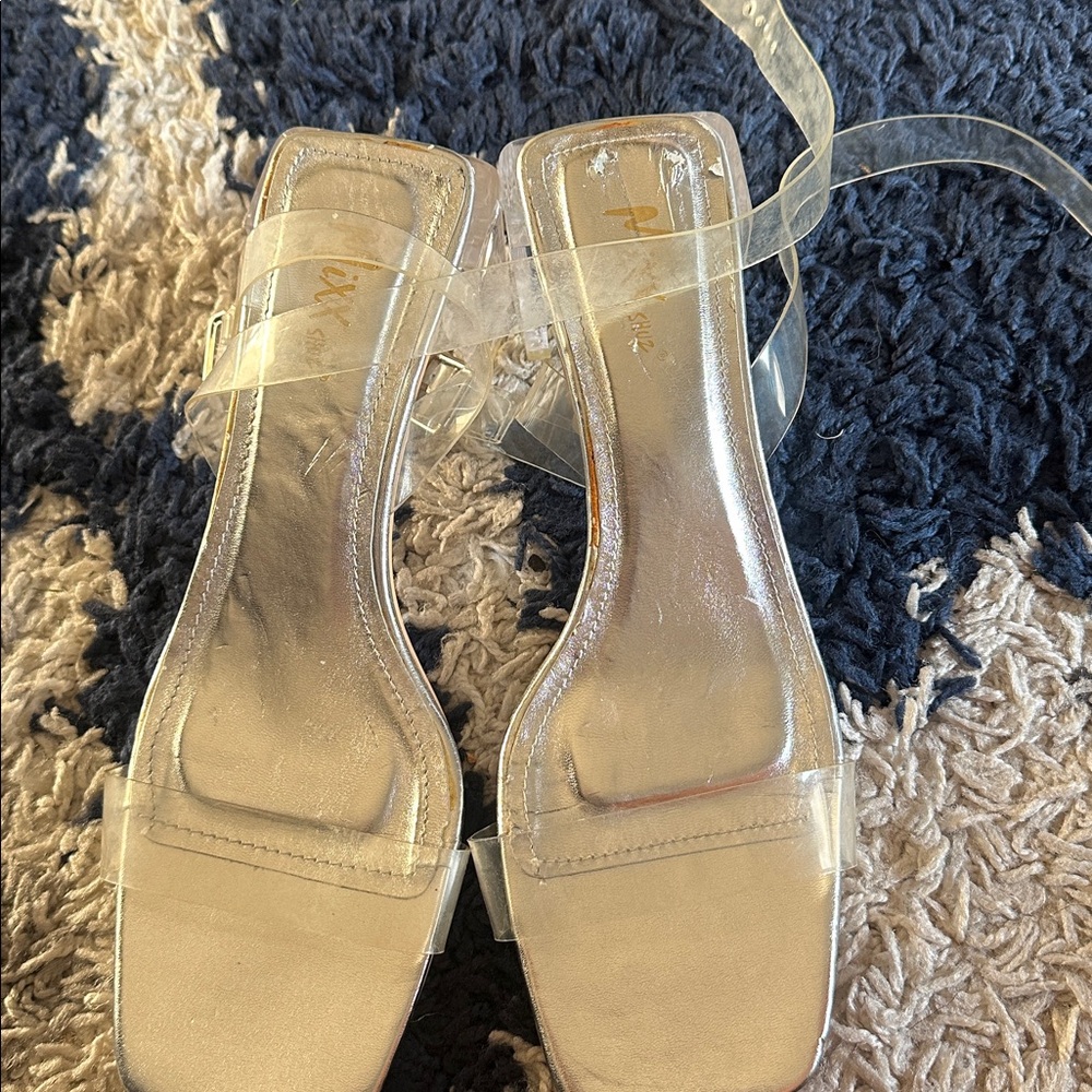 Clear Strappy Sandals